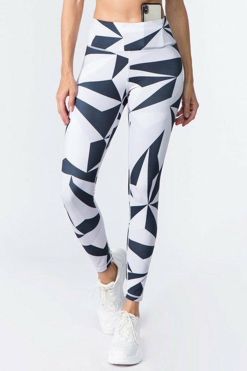 Legging d'entraînement imprimé taille haute Active