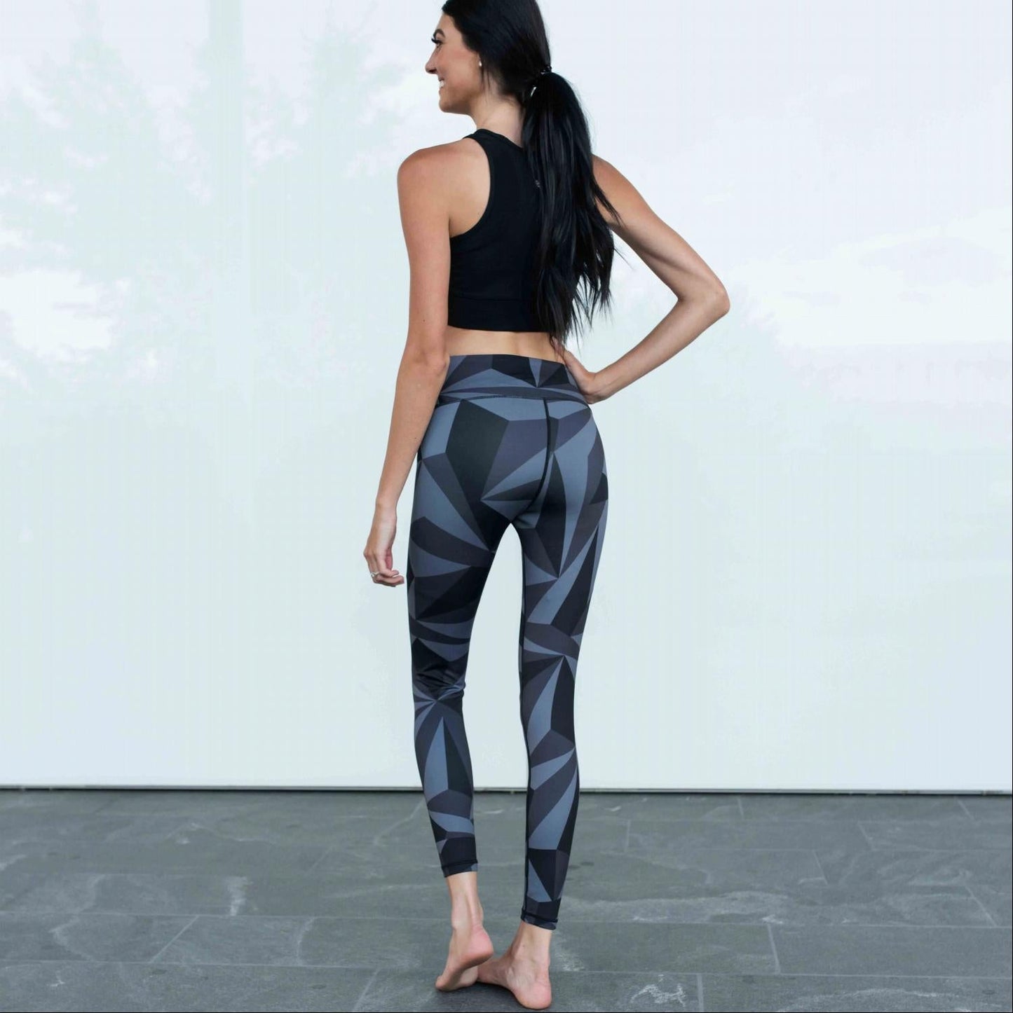 Legging d'entraînement imprimé taille haute Active