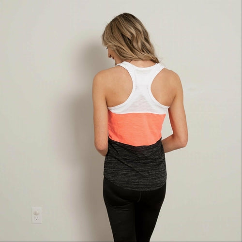Contrast Color Block Soft Workout Tank
