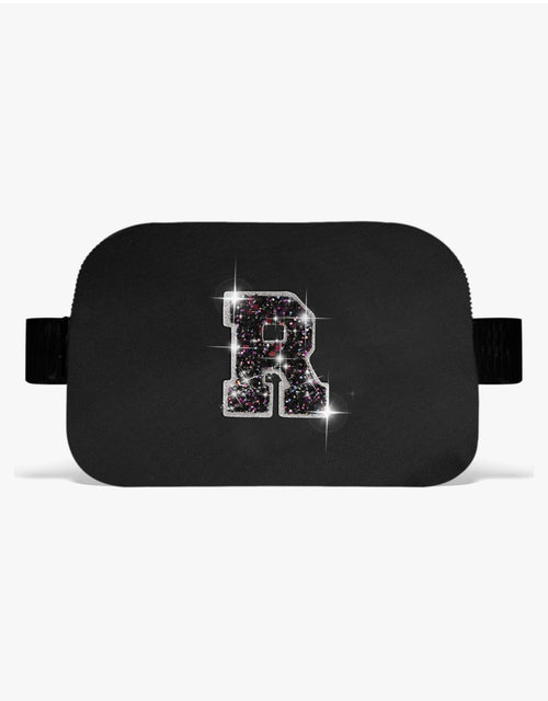 Teacher Appreciation Gift – Initial “R” Black Crossbody Bag