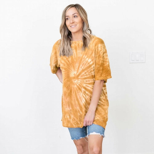 Tie Dye Oversized Cotton Longline Top