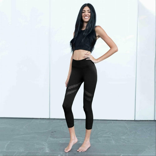 Legging de fitness Capri en maille aérée Active Musa