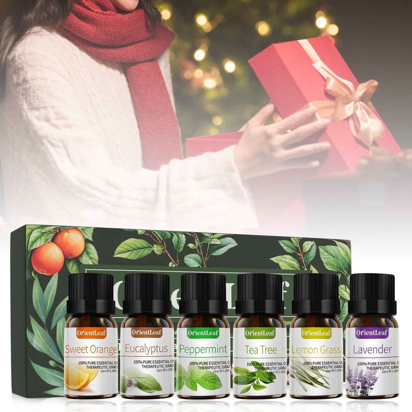 Huiles essentielles pour diffuseurs, extraits de plantes 100 % naturelles, six parfums