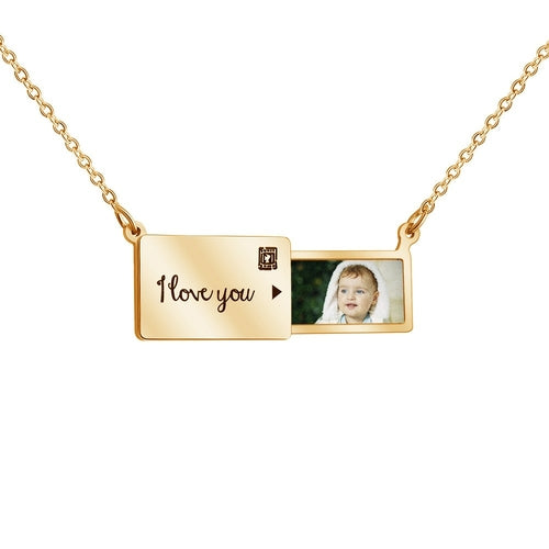 Custom Pull-Out Envelope Necklace