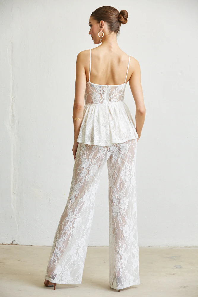 Queeny Sleeveless Spaghetti Strap Party Evening Dress Jumpsuit