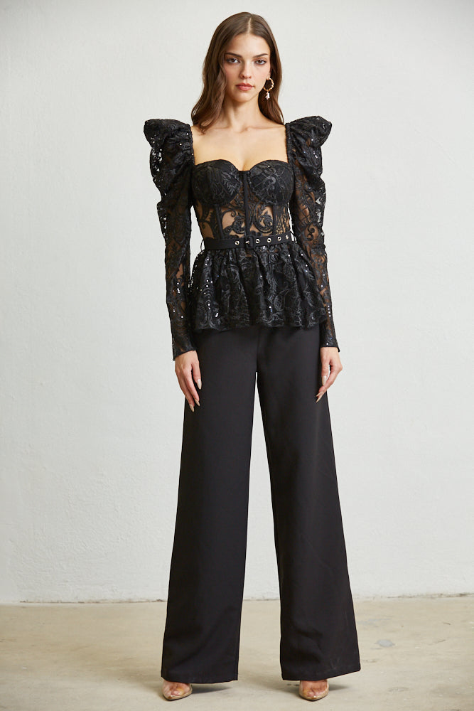Conjunto de top y pantalón Freya