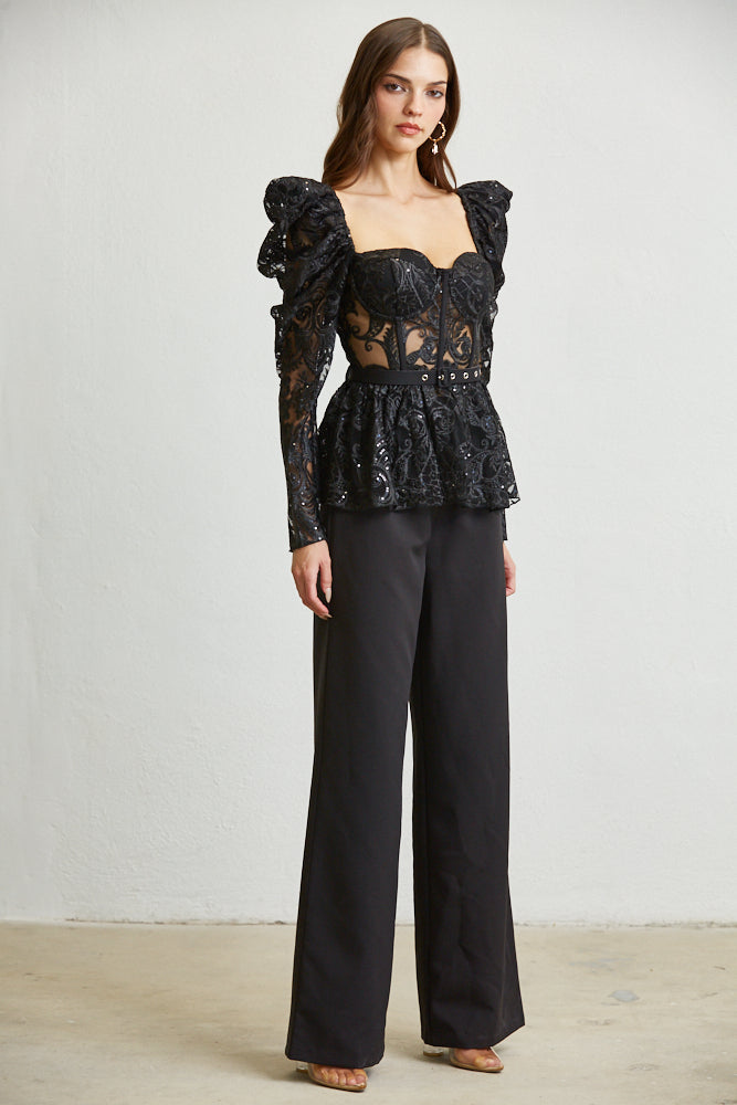 Conjunto de top y pantalón Freya