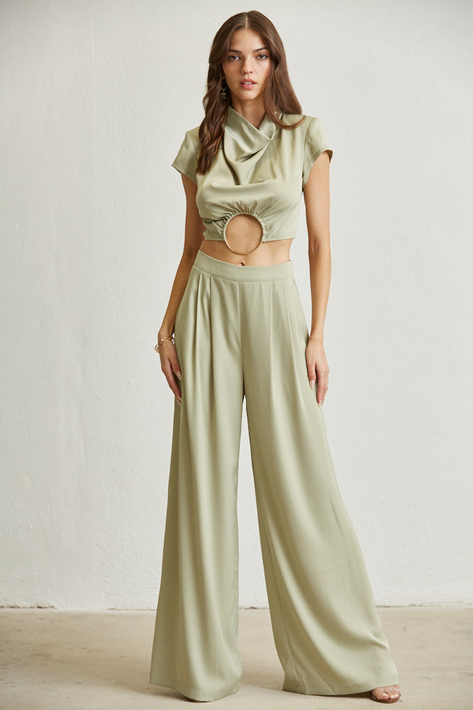 Ensemble de tissus en satin Zoey