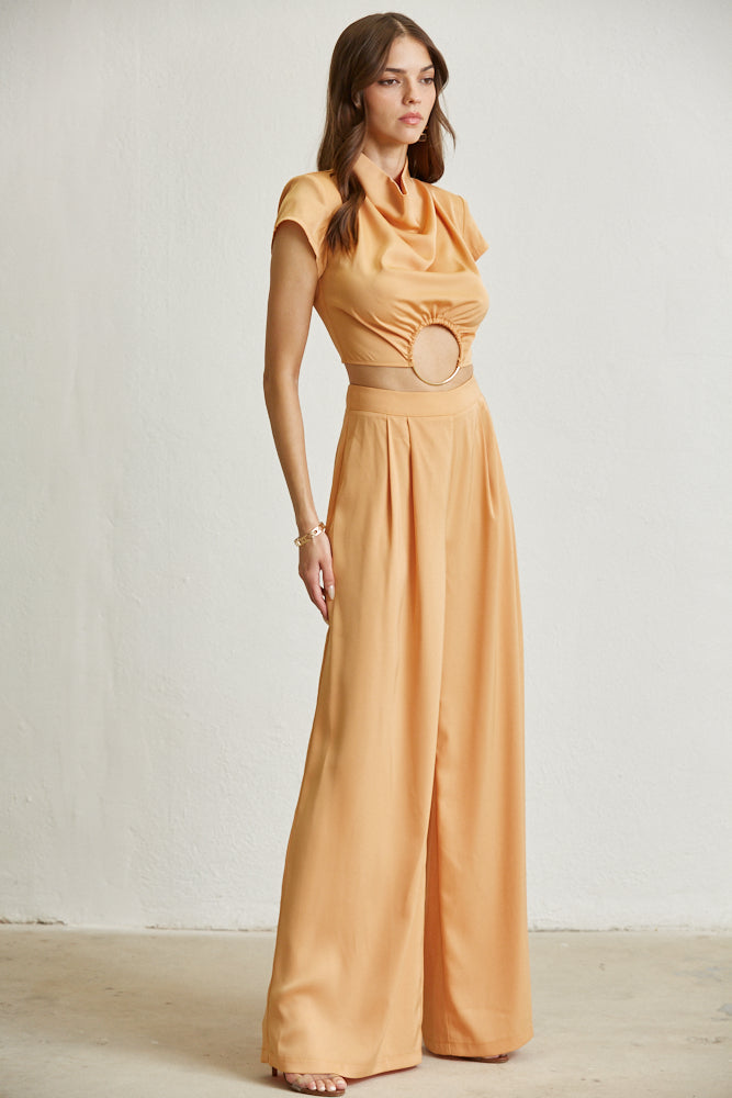 Ensemble de tissus en satin Zoey