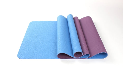 Tapis de yoga TPE bicolore de qualité supérieure