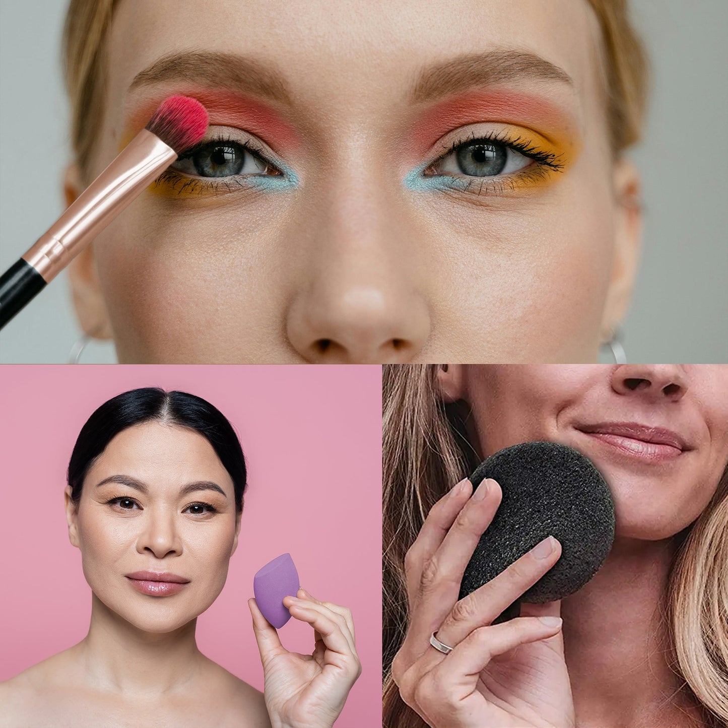 Coffret Essentiels Beauté : Éponge Estompeuse pour Maquillage Visage + Naturel