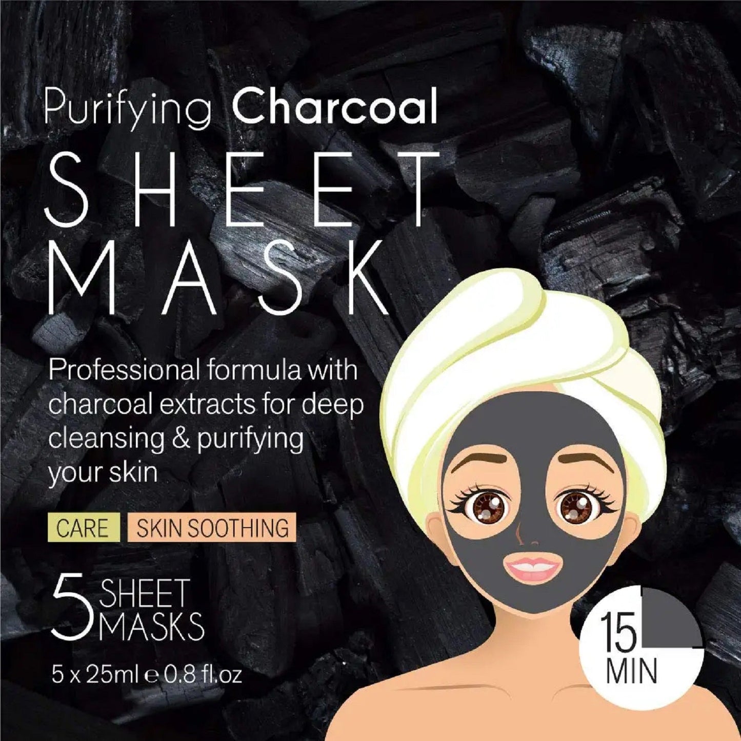 Mascarilla de carbón purificante