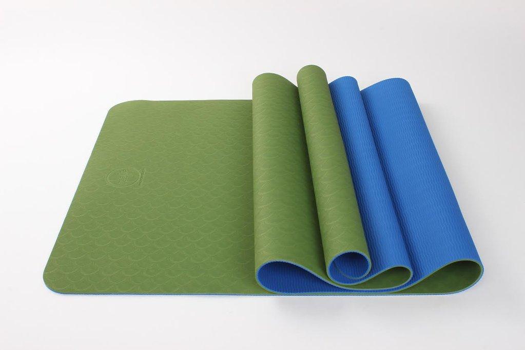 Tapis de yoga TPE bicolore de qualité supérieure