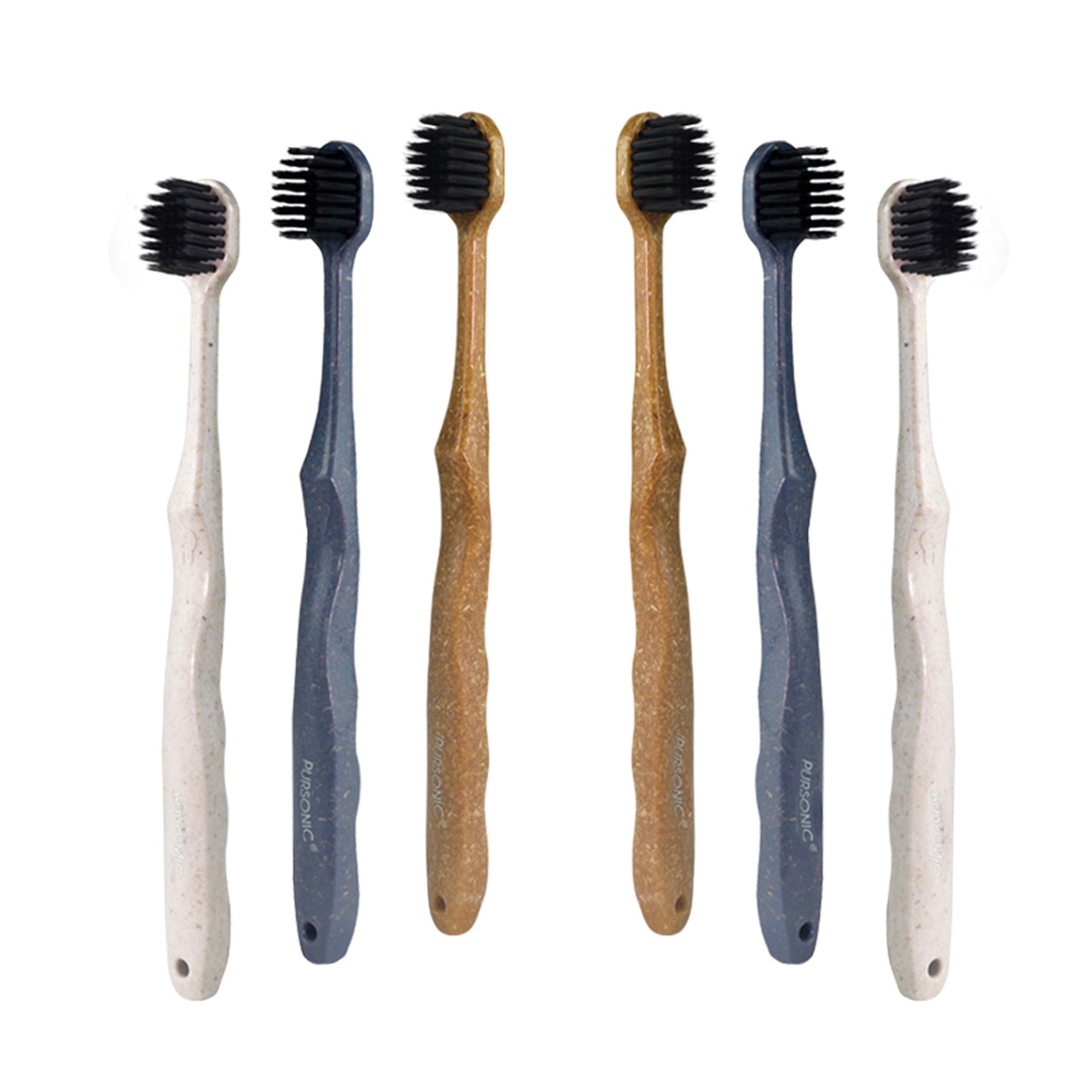 Brosse à dents au charbon de bois à tête large