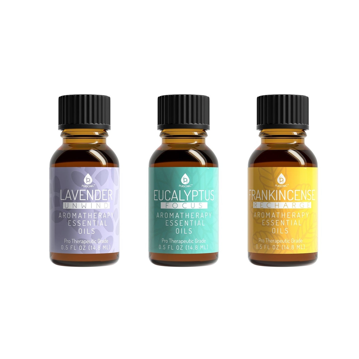 Difusor de aromaterapia Pursonic y set de aceites esenciales - Ultrasónico Top 3