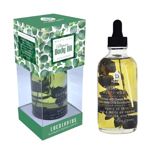 Aceites corporales multiusos de flor de eucalipto, 4 oz
