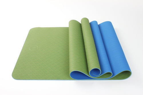 Tapis de yoga TPE bicolore de qualité supérieure