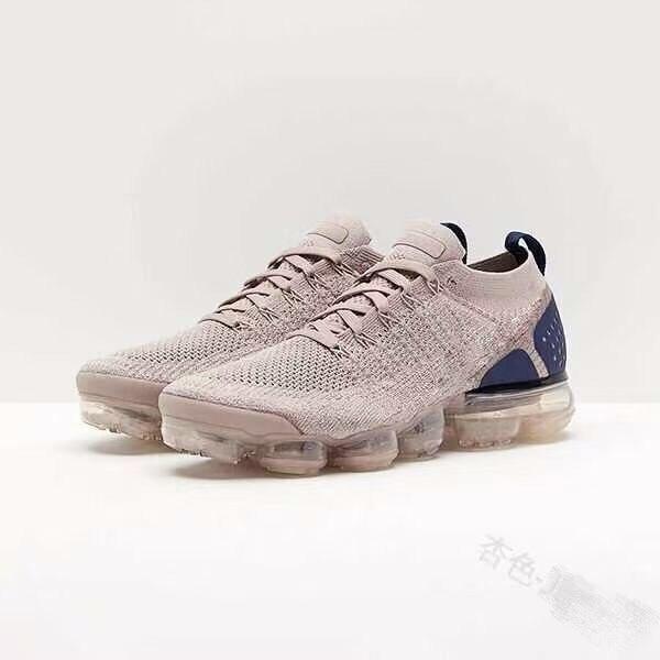 Zapatillas moradas 2021 para mujer, zapatos casuales de malla con colchón de aire, planas