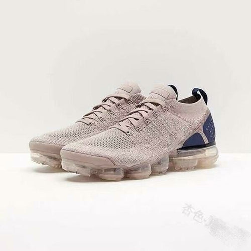 Zapatillas moradas 2021 para mujer, zapatos casuales de malla con colchón de aire, planas