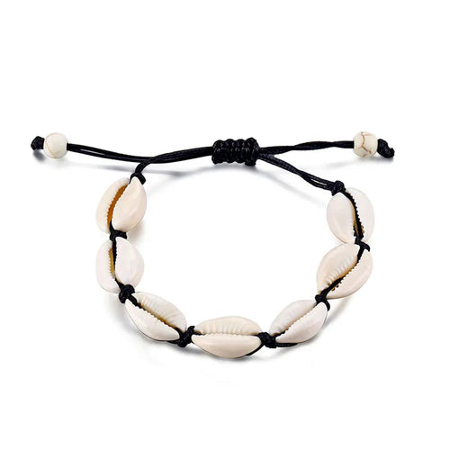 Tobillera de concha estilo bohemio chic