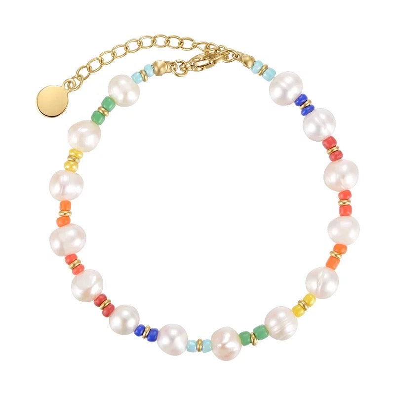 Bracelet de perles arc-en-ciel Malibu