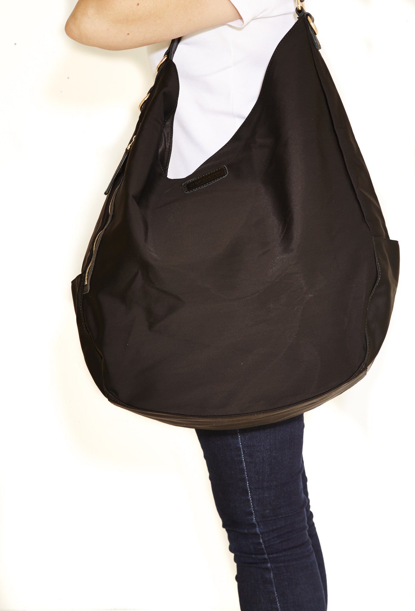 Sac hobo oversize en nylon noir Jacki Easlick
