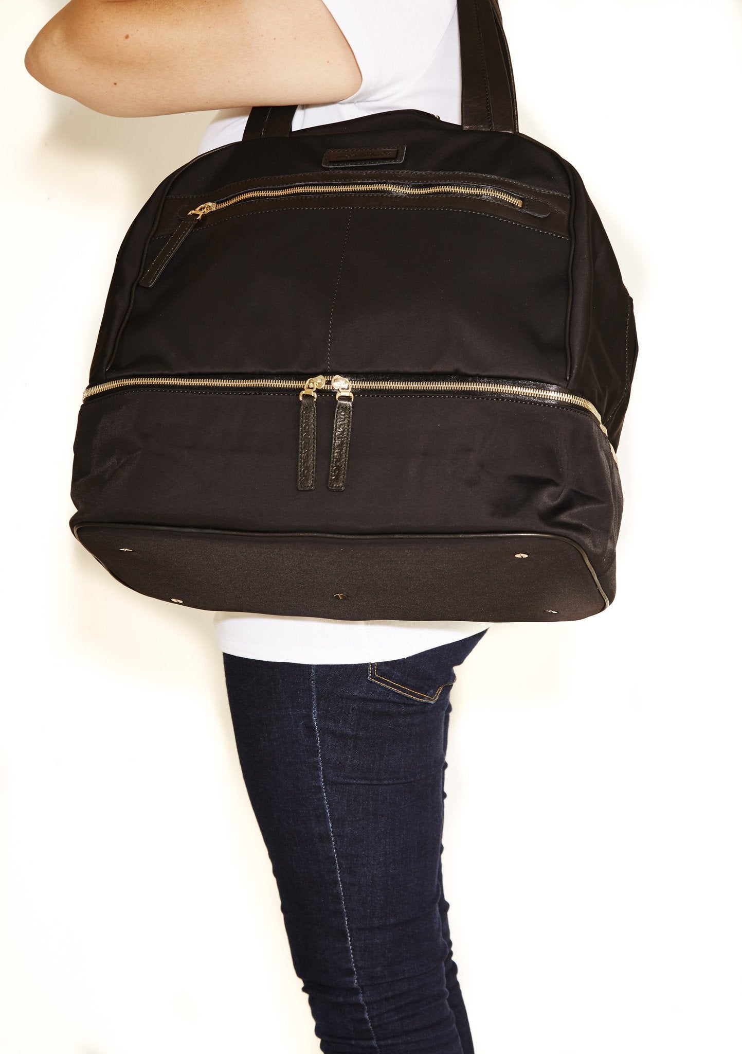 Sac de voyage en nylon noir Jacki Easlick