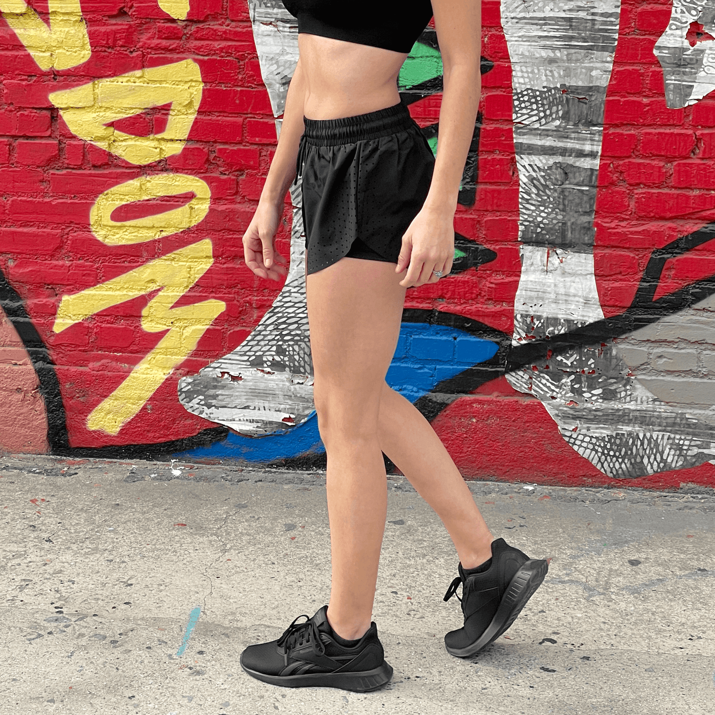 Short de sport Arielle avec compression intégrée