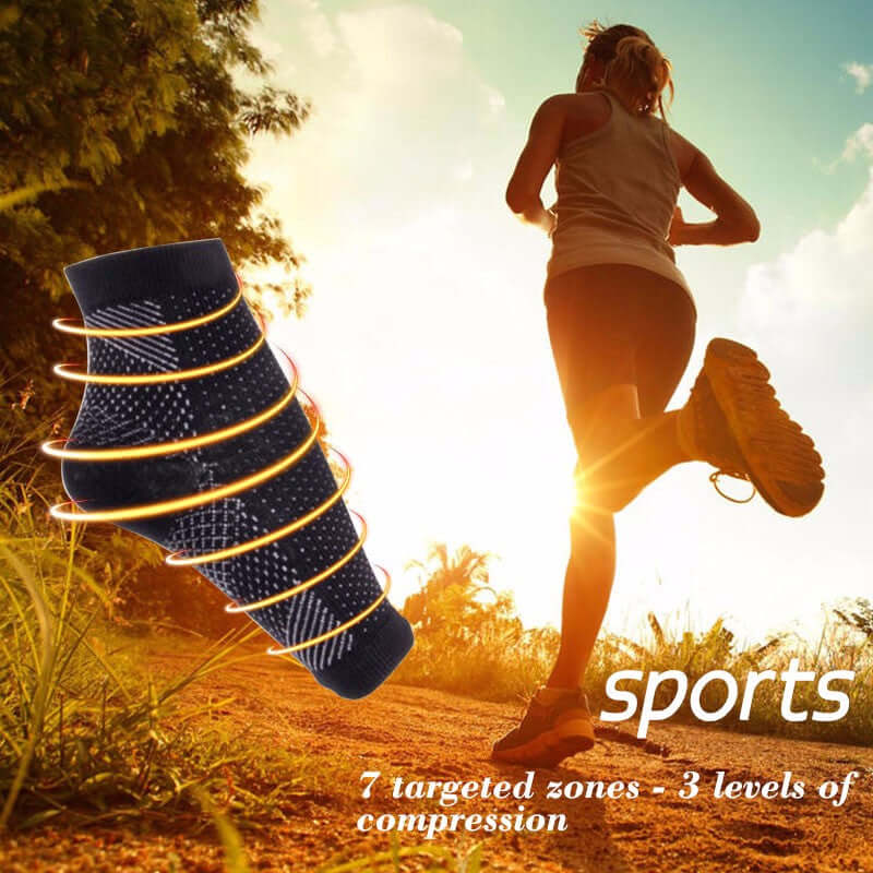 Chaussette de compression anti-fatigue pour une meilleure circulation, un gonflement,
