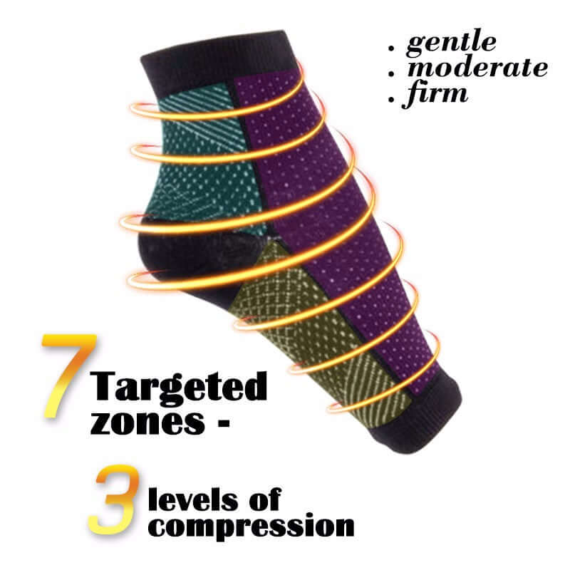 Chaussette de compression anti-fatigue pour une meilleure circulation, un gonflement,