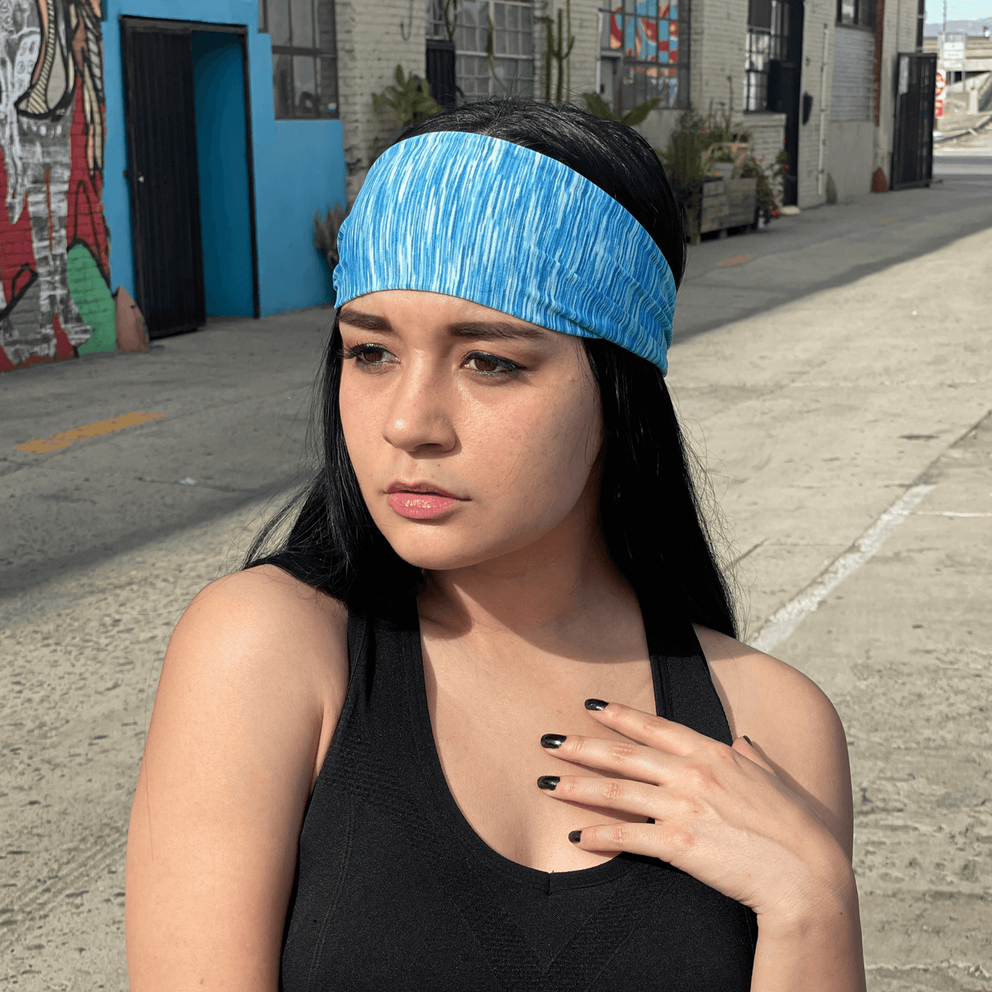 Bandeau extra-large anti-transpiration pour le sport et le fitness