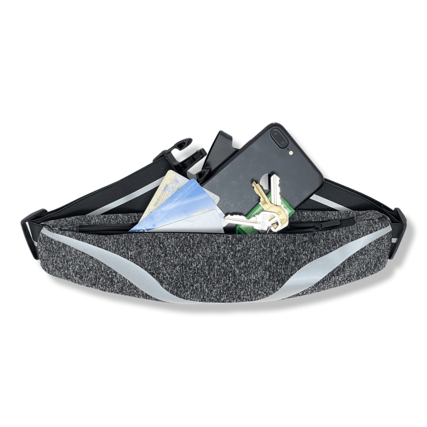 Ceinture de course sport résistante à l'eau avec bande réfléchissante
