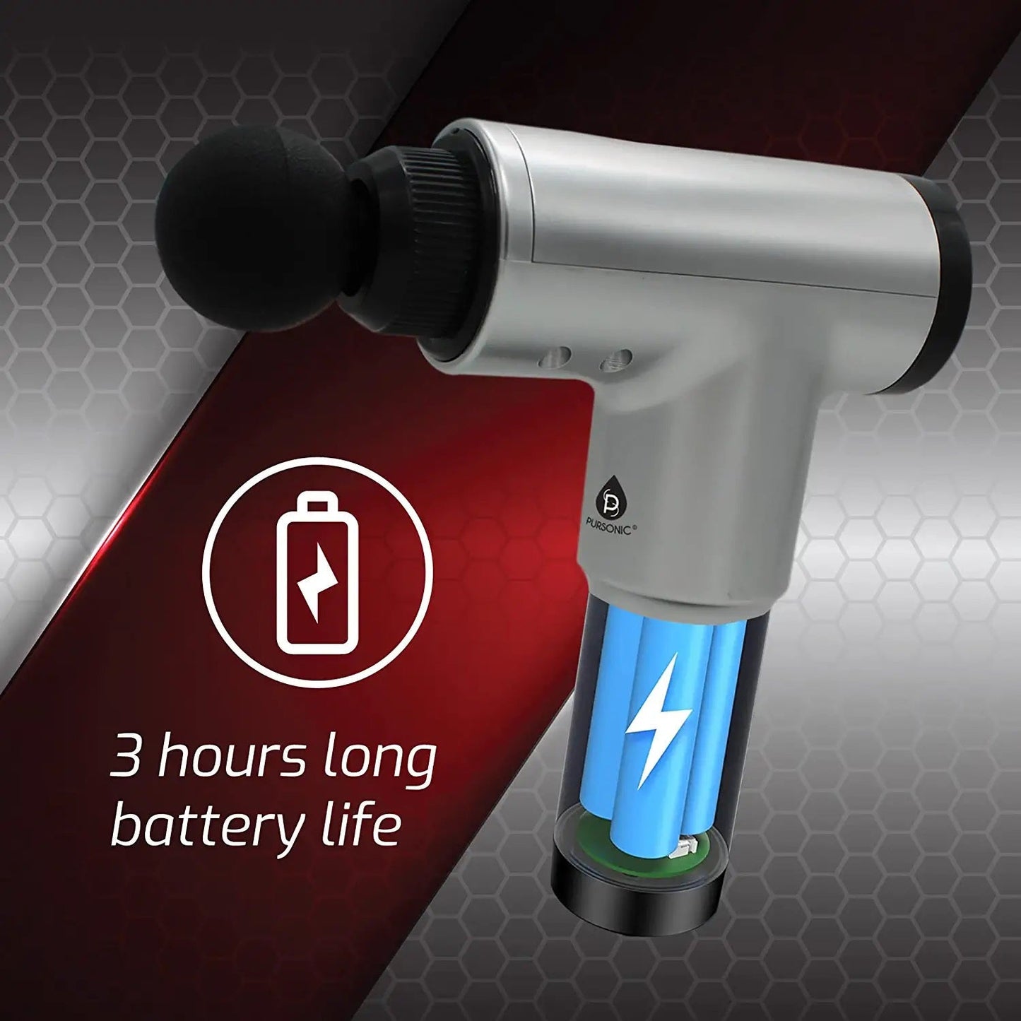 Pistolet de massage professionnel sans fil et rechargeable à 6 vitesses