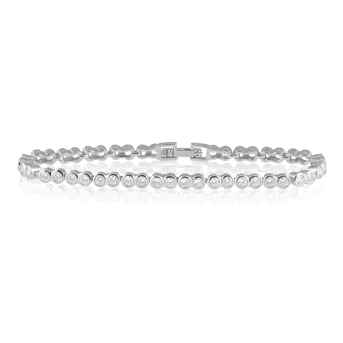 Bracelet tennis à lunette