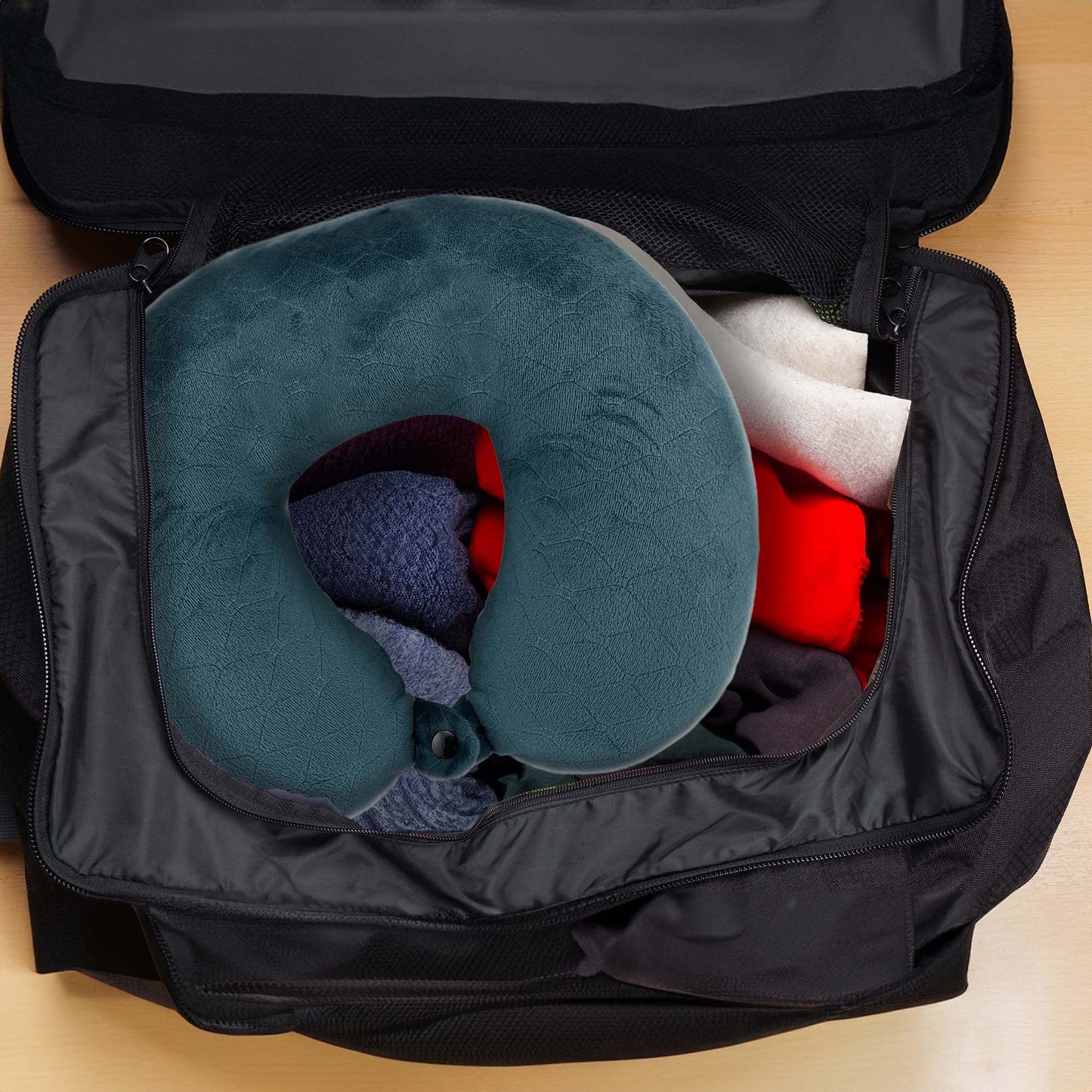 3 oreillers de voyage en mousse à mémoire de forme avec masques de sommeil par Pursonic
