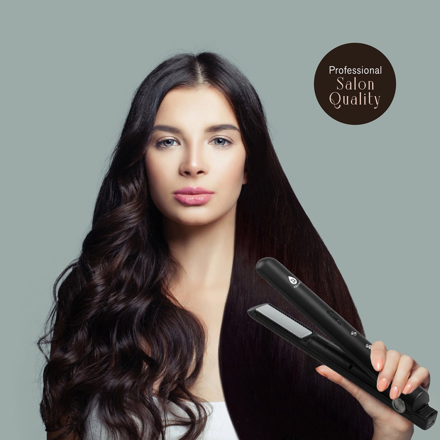 Plancha de pelo inalámbrica recargable por USB
