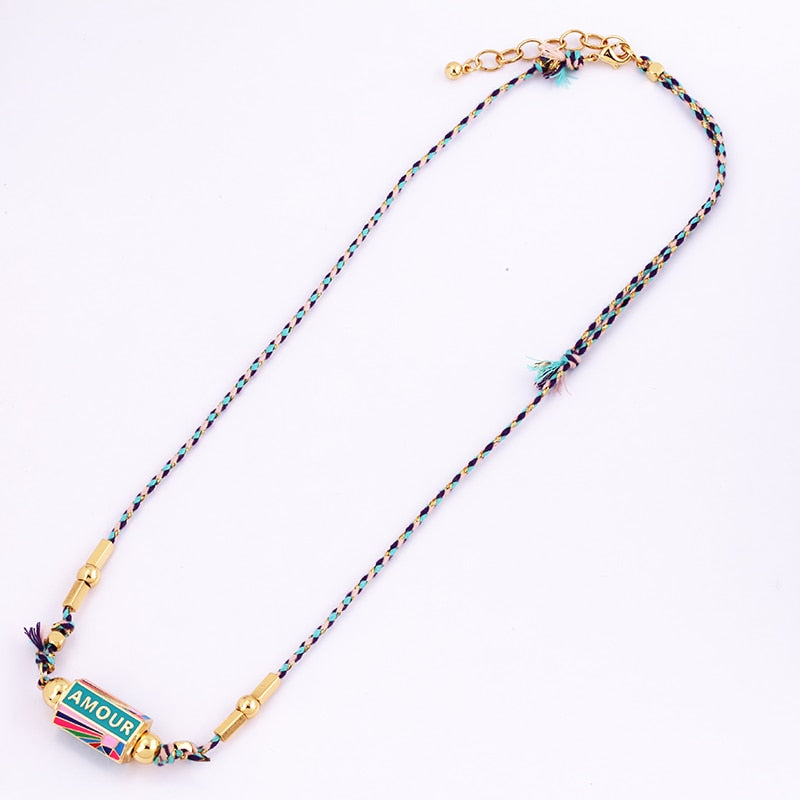 Collier amulette turque Amour