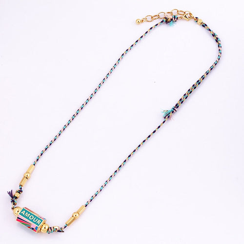 Collier amulette turque Amour