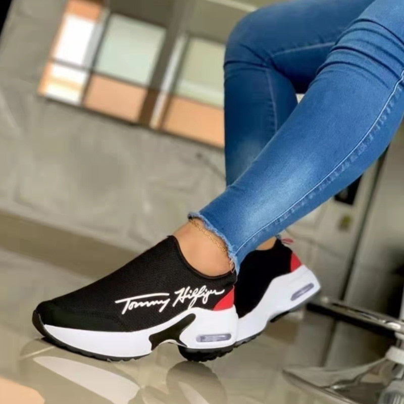 Baskets compensées respirantes et décontractées pour femmes, tendance 2022