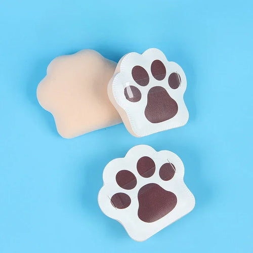 Lot de 3 éponges à poudre super douces en forme de griffes de chat pour fond de teint