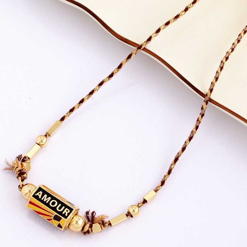 Collier amulette turque Amour