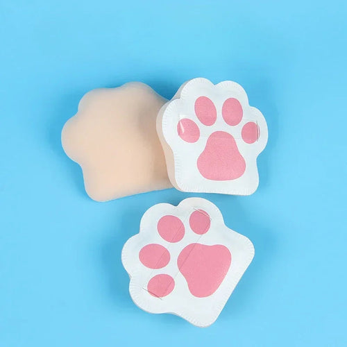 Lot de 3 éponges à poudre super douces en forme de griffes de chat pour fond de teint