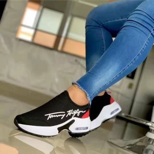 Baskets compensées respirantes et décontractées pour femmes, tendance 2022