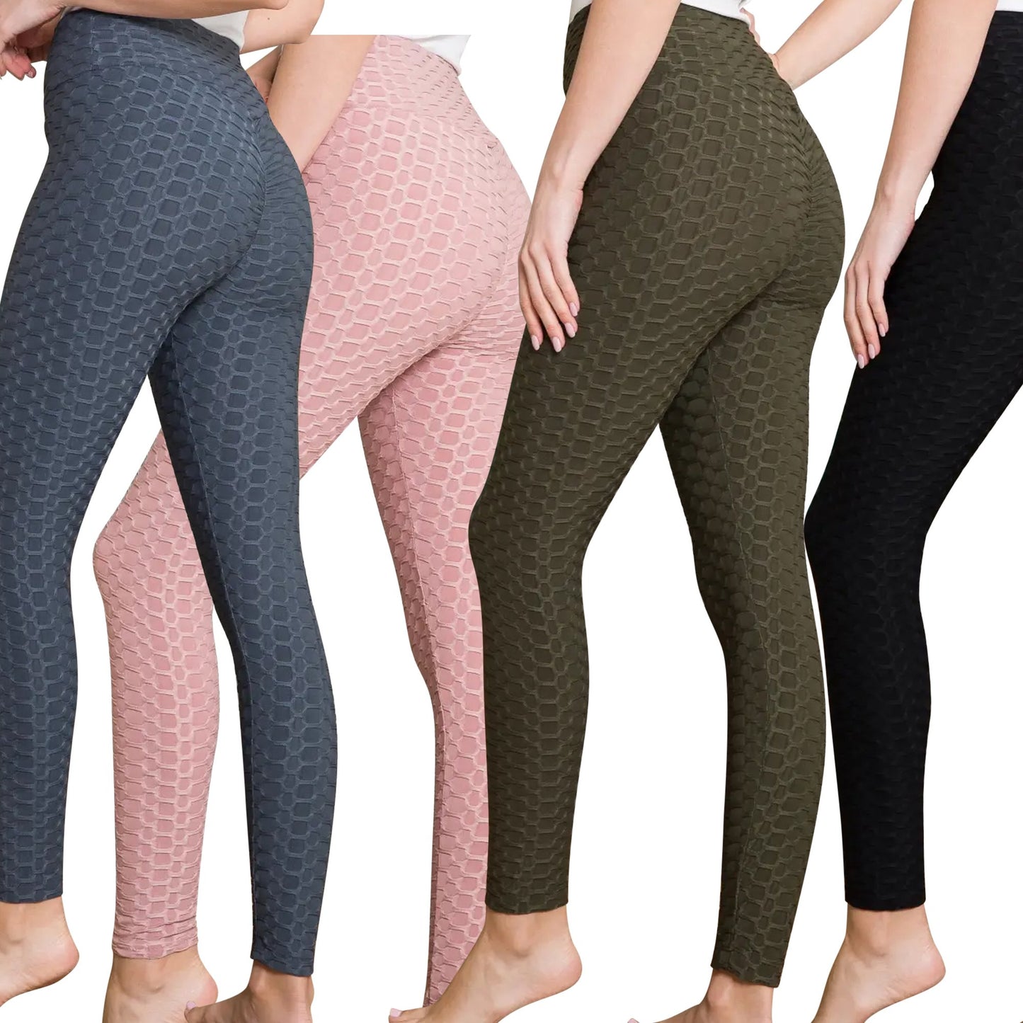 Legging femme en tissu extensible à bulles pour yoga, fitness, entraînement, sport