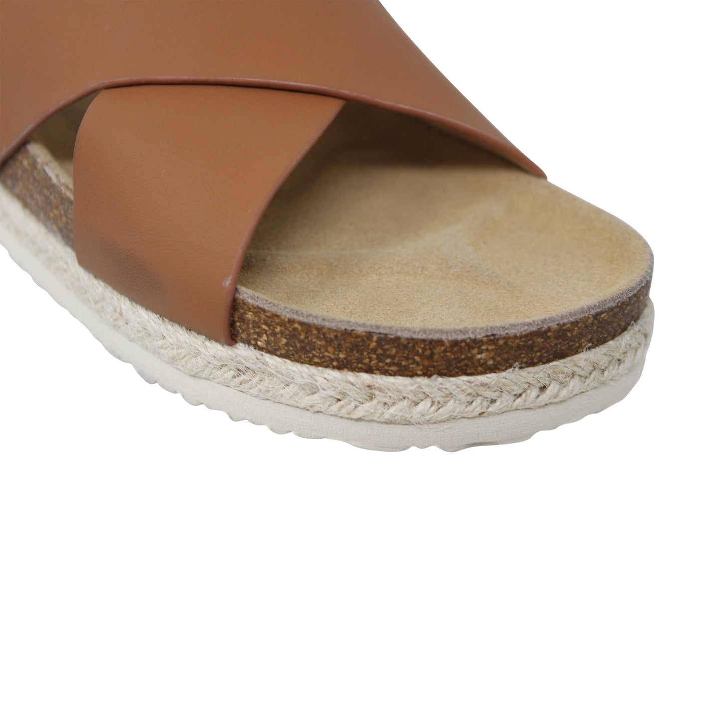 Sandales à plateforme croisées classiques pour femmes, espadrilles à bride arrière