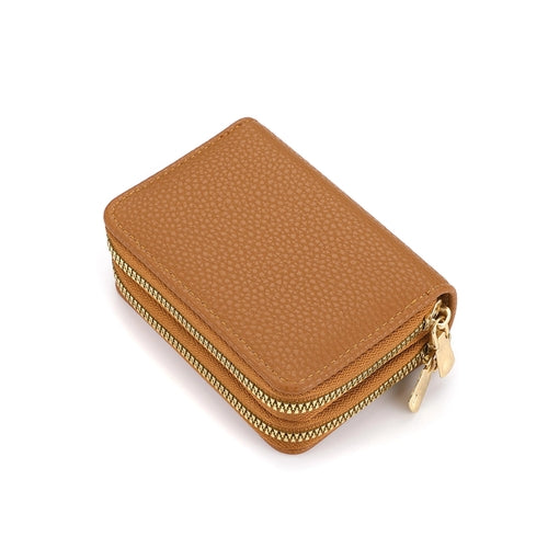 Portefeuille court à fermeture éclair pour femme