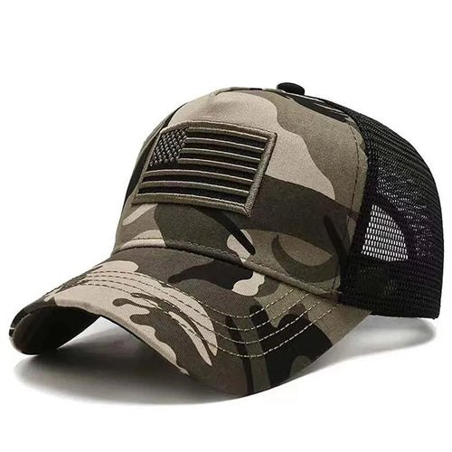 Casquette de baseball brodée avec drapeau américain