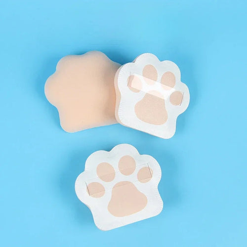 Lot de 3 éponges à poudre super douces en forme de griffes de chat pour fond de teint