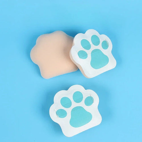 Lot de 3 éponges à poudre super douces en forme de griffes de chat pour fond de teint