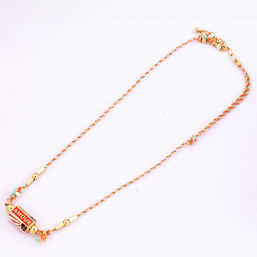 Collier amulette turque Amour